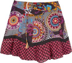 A boho mini cotton short skirt with a cute style with lacing detail that gives it a true gypsy look.  The skirt also has a cute flare. #tlb #Patchwork #Lace #JuniorPetite #vacationclothing #beachwrap #Floral #Printed Hippie Shorts, Summer Mini Skirt, Printed Mini Skirt, Beach Floral, Hippie Look, Scarf Shirt, Trendy Skirts, Skirt Fits, Cute Style