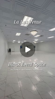 an empty room with the words blank event space