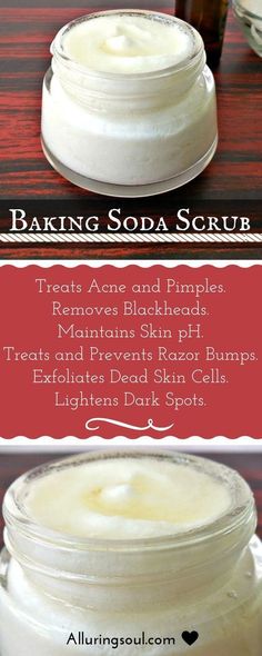 Baking soda is the cheapest ingredient in your pantry that will solve your all skin flaws. Baking soda scrub will provide smooth skin, removes acne, blackheads, razor bumps, dark spots or scars etc. Baking Soda Scrub, Health Coconut Oil, Coconut Oil Uses, Razor Bumps, Baking Soda Shampoo, Scrub Recipe, Remove Acne