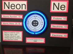 an electronic device with neon lights on the front and back panel, labeled neon neon