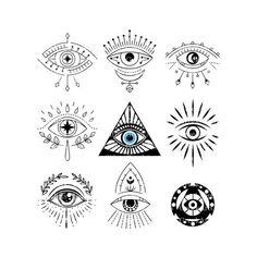 an image of all seeing eye tattoo designs