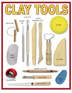 an image of clay tools poster