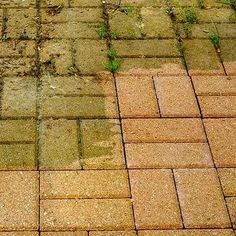 a red fire hydrant sitting on the side of a brick road next to grass