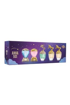 New: Fragrance Mini Set Anna Sui Perfume, 00s Aesthetic, Mini Fragrance, Nose Drawing, Perfume Set, Perfume Design, Perfume Lover, Fragrance Gift, Anna Sui