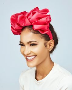 Be the belle of the ball with our luxury headbands, inspired by our favorite scrunchies. We've taken the signature silhouette of our childhood scrunchies and reimagined them as an elegant headband. This accessory is your perfect plus one for a graduation, special occasion, or wedding reception. Sapphire blue is a sophisticated shade that works for every season.  Our 100% silk headband has a thick band for extra comfort to keep you wearing your statement piece all day long.  * 100% silk * Bubbleg Spring Hair Accessories With Satin Bow, Spring Satin Bow Hair Accessories, Party Headband With Satin Bow, Pink Satin Bow Headband For Party, Thick Headband, Luxury Headbands, Thick Headbands, Elegant Headband, Satin Headband