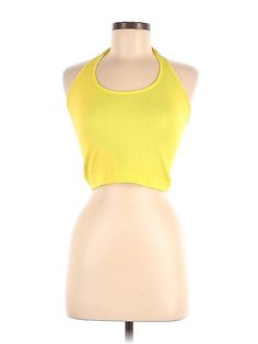 Assorted Brands Tank Top Size: Medium Yellow Tops - used. 92% NYLON, 8% SPANDEX, Halter, | Tank Top Yellow Halter Tops - Used - Size Medium Affordable Yellow Zara Tops, Yellow Tops, Yellow Tank, Yellow Tank Top, Halter Tank Top, Halter Tank, Halter Tops, Clean Out, Tank Top