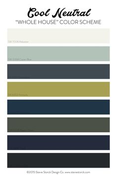 the color scheme for an interior paint scheme