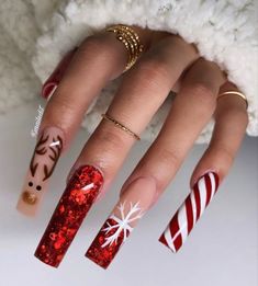 "Chic Christmas Nail Ideas for Minimalist Style"
#MinimalistNails #ChicNails #HolidayMinimalism #ChristmasElegance #SimpleManicure Long Acrylic Nail Designs, Long Acrylic Nails Coffin, Christmas Nails Acrylic, Long Square Acrylic Nails, Nail Swag, Bling Acrylic Nails, Festival Nails, Pink Acrylic Nails