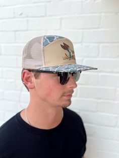 The easiest hat to pair with anything and everything!! This hast is perfect for the men in your lives!! Casual Trucker Hat For Outdoor With Flat Bill, Everyday Summer Trucker Hat With Flat Bill, Casual Flat Bill Hats For Outdoors, Casual Flat Bill Hats For Outdoor, Spring Outdoor Snapback Hat With Flat Bill, Adjustable Trucker Snapback Hat With Short Brim, Everyday Trucker Hat With Flat Bill, Everyday Flat Bill Hats For Spring, Casual Outdoor Trucker Hat With Short Brim