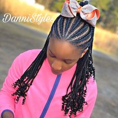 35 Beautiful Protective Natural Hairstyles for 12-Year-Old Tween Girls - Coils and Glory Cornrow Styles For Girls, Kids Braids With Beads, Natural Braid Styles, Hair Braiding Styles, Braids Kids, Biracial Hair, Kids Braids, Lil Girl Hairstyles, Kid Braid Styles