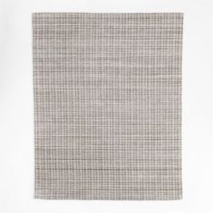 a gray and white rug on a white background