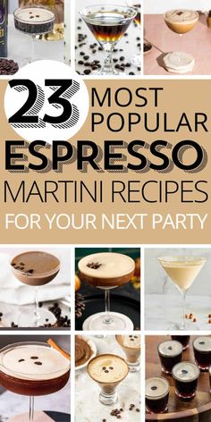 25 most popular espresso martini recipes for your next party