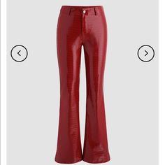 Brand New Pants From Cider. Red Extra Small! Never Worn! Trendy Red Pants For Night Out, High Waist Red Leather Pants For Fall, Red Straight Leg Bottoms For Night Out, Red Leather High-waisted Pants For Fall, Red High-waisted Leather Pants For Fall, Wide Leg Red Leather Pants For Fall, Red Leather Trousers For Fall, Red High Waist Leather Pants For Spring, High Waist Red Leather Pants For Spring