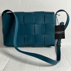 Nwt Valentina Fiore Teal Patchwork Leather Crossbody Bag See Pictures For Measurements Blue Square Leather Box Bag, Blue Satchel Flap Bag For Shopping, Blue Rectangular Office Bag, Rectangular Blue Office Bag, Blue Rectangular Shoulder Bag For Office, Blue Leather Flap Bag With Magnetic Closure, Blue Rectangular Leather Shoulder Bag, Blue Office Clutch Bag, Office-friendly Blue Clutch Bag