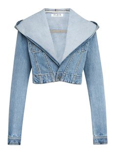 -Jacket with hood-Short fit-Button closure-Cuffs with button-Iconic shape-Made of Japanese sky denim with iconic stitchingGender: WomenMaterial: COTTON | 100% COTTONColor: BLUEMade in: ITProduct ID: AA9V03066T587508 BLEU CLAIR*Import tax/duty will be calculated at checkout (If applicable) Sara Foster, Azzedine Alaïa, Ladies Short Jackets, Jackets Denim, Hooded Denim Jacket, Favorite Daughter, Denim Design, Short Jacket, Ulla Johnson