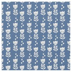 a blue and white pattern with leaves on it