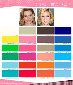 Light Spring Color Palette, Spring Palette