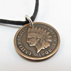 United STATES penny necklace pendant One Cent Indian Head usa  coin jewelry  with Sterling CHOOSE YEAR  No.00832 he Collectible Round Coin Pendant Jewelry, Handmade Sterling Silver Coin Necklace, Adjustable Sterling Silver Coin Pendant, Adjustable Sterling Silver Coin Pendant Jewelry, Symbolic Nickel-free Coin Necklace, Symbolic Nickel-free Coin Necklaces, Symbolic Coin-shaped Nickel-free Necklace, Symbolic Coin Shaped Nickel Free Necklace, Symbolic Coin-shaped Collectible Jewelry