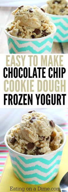 easy to make chocolate chip frozen yogurt is the best way to enjoy it