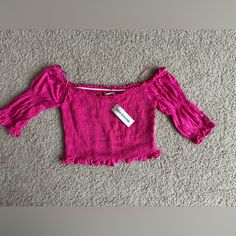 Brand New Size L Smoke Free Home Casual Urban Outfitters Crop Top For Spring, Chic Urban Outfitters Crop Top For Spring, Urban Outfitters Crop Top For Spring Vacation, Pink Urban Outfitters Tops For Spring, Urban Outfitters Pink Spring Top, Urban Outfitters Pink Crew Neck Top, Urban Outfitters Pink Casual Crop Top, Urban Outfitters Shirt, Urban Outfitters V-neck Crop Top