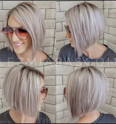 Haircut Models, Hair Bobs, Hair 360, Blonde Short, Bob Haircut For Fine Hair, Inverted Bob, Peinados Fáciles Para Cabello Corto, Haircut And Color, Short Hairstyle