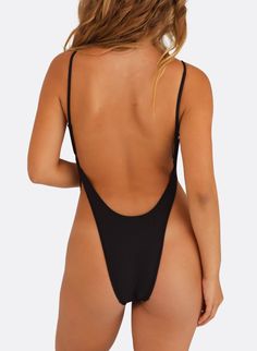 Unleash your confidence with the Dynamo One Piece Swimsuit, a bold and daring piece designed to make you feel empowered and irresistible. This swimsuit features a bandage-style design that sits ultra-high waisted, accentuating your natural waist for an hourglass silhouette. It includes a daring underboob cut and a narrow brief that lifts the back, enhancing your curves.  Features: Bandage-style design, underboob cut, narrow brief, high-quality fabric.  Why You'll Love It: Boosts confidence, vers Sleek Black Swimwear With Low Back, Sleek Black Low Back Swimwear, Sleek Black Low-back Swimwear, Sleek Low Back Bodysuit For Swimming, Sleek Backless Bodysuit For Beach, Sleek Backless Bodysuit For The Beach, Black Low Back Swimwear With Lined Body, Black Low Back Lined Swimwear, Black Low Back Bodysuit For Pool