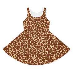 Grab this cute giraffe Animal Print dress for Halloween, safari or zoo themed or just because. Made for those easy-going summer days, this sleeveless sundress is the perfect way to celebrate fine weather. Its chic style with the A-line cut, mid-length, round neckline keeps it breathable while the eight different sizes enable girls from the age of 2 and above to look their absolute cutest. Made with 95% polyester and 5% spandex for silky comfort.  .: Material: 95% polyester, 5% spandex .: Medium fabric (6.5 oz/yd² (220 g/m .: Sewn-in label .: Mid-length .: A-line cut .: Seam thread color automatically matched to design (black or white) Sleeveless Sundress, Animal Print Dress, Cute Giraffe, Animal Print Dresses, Easy Going, Style Chic, Dress Clothes For Women, Summer Days, Mid Length