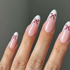 Get inspired for your next manicure with our gallery of nail ideas! Whether you're into chic, cute nails or looking for cool nail inspo to try something bold, we’ve got you covered. Dive into rich, trendy burgundy nails perfect for any occasion, or explore winter nails that bring a festive touch to the colder months. With endless creativity and style, these nail ideas will keep your look fresh and fabulous all season long. Nails Acrylic Designs Christmas, Cute Acrylic Christmas Nails, Cute Gel Christmas Nails, Christmas Nail Natural, Chrismath Nails, Cute Subtle Christmas Nails, Christmas Simple Nail Ideas, Bow Xmas Nails, Trendy Bow Nails