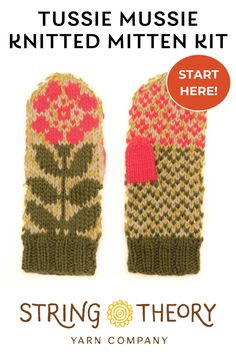 The Tussie Mussie Knitting Kit will help you get started on these adorable knitted mittens.  Our Tussie Mussie Kit will get you started with the yarn you need to make one pair of mittens. These are cozy colorwork mittens in oh, so soft Ikigai Chibi Paka, an alpaca, merino blend yarn. The pattern is available on Ravelry and the link is available with the Kit.  Get started on this fun knitting kit today! Knitted Gifts Ideas