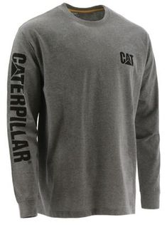 The Caterpillar Trademark Banner Long Sleeve Tee is made from 6 oz. 100% ringspun combed jersey cotton that is soft and comfortable. It features an inside the neckline rib trim, blended with spandex, to help maintain the shape of the crew neck. Caterpillar also included a tagless neck label for additional comfort. A great long sleeve tee for any occasion. 6 oz. 100% cotton fabric Inside neck rib trim with spandex for shape retention Ribbed cuffs, with spandex, for shape retention Tagless neck la Mens Fashion Dress Shirts, Mens Rugged, Mens Polo T Shirts, Western Style Outfits, Tactical Clothing, Tshirt Men, Tractor Supply, Man Fashion, Polo T Shirts