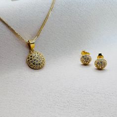 22k solid gold earrings and pendant charm only. Charm - approximately 1.25 grams in weight, 10.2mm diameter, 16.8mm height including the hook - UK 916 hallmark Earrings - 1.34 grams in weight, 6.5mm diameter, 14.8mm post length. Earrings come with push back closure. Our 22k jewelleries are genuine real gold. Each item is packaged in our branded packaging, so your order is ready to be gifted.  All items are ready to be shipped within 2 working days through tracked post unless otherwise stated. Fo Gold Schmuck, Studded Earrings, Jewellery Pendant, Solid Gold Earrings, Branded Packaging, Solid Gold Jewelry, Gold Jewellery, Real Gold, Earrings Set