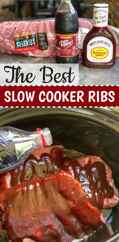 the best slow cooker ribs recipe is made in an instant pressure cooker and ready to be eaten