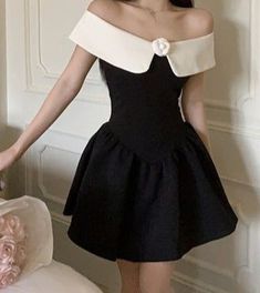 Mini Dress Runway, One Shoulder Evening Dress, Formal Occasion Dress, Spring Dresses Women, Korean Fashion Dress, Black Evening Dresses, Evening Dresses Elegant