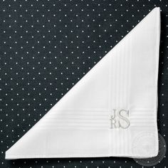 Mens Embroidered Hankies with Minimalist Stacked Monogram Birthday Gift Classic Handkerchiefs With Initials For Wedding Gift, Classic Wedding Pocket Square Handkerchief, Elegant Handkerchiefs With Initials For Wedding Gift, Elegant Initials Handkerchiefs For Wedding Gift, Classic Monogram Handkerchiefs For Wedding Gift, Classic Rectangular Handkerchiefs For Gifts, Classic Rectangular Handkerchiefs As Gifts, Classic Embroidered Handkerchiefs For Wedding Gift, Elegant Monogrammed Handkerchiefs For Weddings