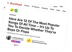 the buzzfeed website has been updated with new content, and it's now available for purchase