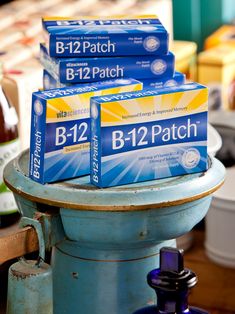 Our B-12 transdermal patches are an easy and effective way to give your body the vitamin B12 it needs. Transdermal means these patches are like "stickers" that are applied behind your ear. The nutrients are absorbed through the skin, which means you don't have to take another annoying pill! Wear one patch for 24 hours—once a week.  Vitamin B12 is absorbed quickly and effectivelyEach transdermal patch contains 1,000mcg of vitamin B12Wear one patch for 24 hours, one time per week4 patches per Transdermal Patch, Vitamin B 12, Uses For Vicks, Vitamin B12 Deficiency, Estrogen Dominance, B 12, Increased Energy, Vicks Vaporub