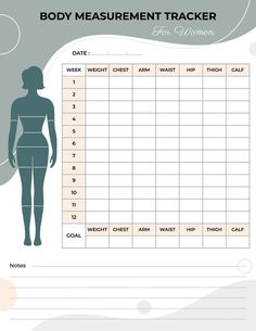 the body measurement tracker for women