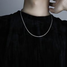 This Is One Of The Most Popular And Trendy Necklace. Simple, Cool, Hip-Hop Style, It's Popular Among Hip-Hop Fans And Fashion Cool Boys. Chic Piece Matches Well With All Your Formal And Causal Attires. Style Your Look Effortlessly. Necklace Made Of Copper, Necklace Length: 22.0", Chain Width: 2mm, Weight: 12g(1.0oz). Perfect Gifts: This Necklace Is Suitable For Most Occasions To Adds A Charm. It’s An Ideal Gift Choice For Friends, Families Or Yourself. Great Gift To Surprise Them On Father's Day Silver Clavicle Chain Necklace For Streetwear, Silver Necklace For Streetwear, Minimalist Silver Necklace For Streetwear, Christmas Day Birthday, Cool Boys, Chain Necklace For Men, Hip Hop Necklace, Trendy Necklace, Woman Personality