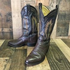 Tony Lama Leather Men’s Cowboy Boots. In Used Condition. Boots Have Marks, Scuffs, Scratches And Show Heel Wear (See Photos). Shipped With Usps Priority Mail. Western Wingtip Leather Boots, Western Leather Wingtip Boots, Cowboy Boots Mens, Tony Lama, Mens Cowboy, Mens Cowboy Boots, Harness Boots, Boots Mens, Cowboy Western