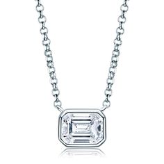 Certified 1 Carat Emerald Cut Diamond Solitaire Pendant Necklace ~ 18k White Gold Dainty Moissanite / 925 Sterling Silver Chain *New! With Tags! *Retail Price: $599 *Finish - 18k White Gold *Metal Material: Solid Sterling Silver *Stones: Genuine Moissanite *Carat Weight Size: 1 Carat Total *Weight: 10 Grams *Chain Length: 16” + 2” Extender *Diamond Cut: Emerald *Color: D *Clarity: Vvs1 *Cut Grade: Excellent *Certificate: Gra Moissanite Certificate *Gift Box & Jewelry Cleaning Cloth Included #080 Classic Silver Emerald Necklace With Brilliant Cut, Baguette Cut Diamond Emerald Necklace For Anniversary, Classic Emerald Necklace With Brilliant Cut Cubic Zirconia, Classic White Gold Emerald Necklace With Brilliant Cut, Emerald Necklace With Single Cut Diamonds For Anniversary, Classic Diamond Cut Emerald Necklace, Classic Diamond-cut Emerald Necklace, Emerald Cut Platinum Necklace For Anniversary, Classic Emerald Cut Solitaire Necklace With Single Cut Diamonds