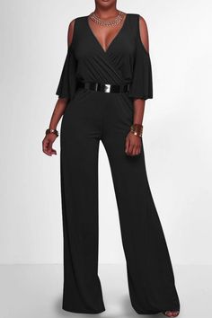 DetailsSize ChartStay on trend this season in our new urban, v neck jumpsuit. We especially love the solid color fabric and think this piece will be a new favorite in your closet!Length: ankle-lengthMaterial: polyesterSleeve Type: ruched sleeveNeckline: v neckStyle: day wearNote:Size: please check measurements carefullyPlease allow 0.5-1" difference due to manual measurement Different monitor settings means colors may differ slightly1" = 2.54cmSize(inch)US SizeBustWaistHipsLengthShouldersS4/6363 V Neck Jumpsuit, Solid Midi Dress, Pocket Jumpsuit, Ruched Sleeve, Fabric Suppliers, Color Fabric, Jumpsuit Fashion, Black Jumpsuit, Hip Length