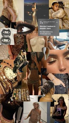 the collage shows many different types of clothing and accessories