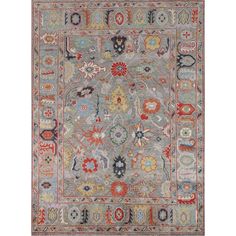 Rug Features: Style: Oushak Weave Type: Hand Knotted KPSI: 120 Knots Per Square Inch Age: New Condition: New, First Quality Primary Color: Greys & Charcoal Size in Feet: 7' 9'' x 10' 4'' Size in CM: 236 x 315 Origin: India Item Number: MPR-21205 This is… Rug 8x10, 8x10 Area Rugs, Wool Carpet, Rug Store, Floral Botanical, Rugs Online, Primary Color, Beautiful Rug, Handmade Rug