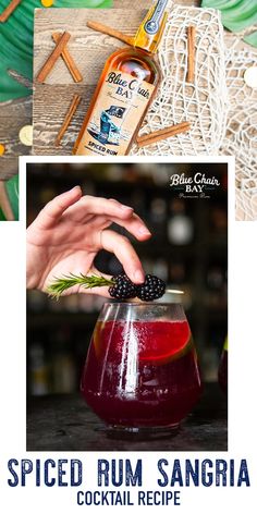 a collage of photos with different types of cocktails and ingredients to make it