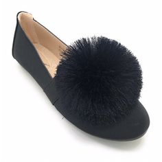 A pair of Victoria K women's pom-pom front ballerina flats, offers a combination of comfort and style. The rubber sole adds stability. This trendy sleek and chic look wears well anytime through out the day or a night out in the town. An elegant pair ofVictoria KFlats add flair to your everyday wardrobe . Size: 7. Color: Black. Gender: female. Age Group: adult. Ballerina Flats, Pretty Shoes, Everyday Wardrobe, Casual Shoes Women, Chic Look, Womens Flats, Cute Shoes, Mule Shoe, Gender Female