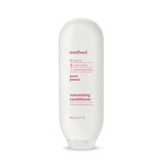 Turn your shower into the kind of escape you need right now. Infused with peony, rose water + quinoa protein, this volumizing conditioner leaves hair smelling fantastic + never feeling weighed down. Plus, with cruelty-free ingredients + a bottle made with 80% recycled plastic (PCR), the good vibes just keep going. Peace out./nFind the fragrance of sweet serenity with just a whiff and without all that strenuous self-reflection. The soft scent of rose water, sweet peonies and pink sea salt make yo Method Shampoo And Conditioner, Method Shampoo, Pink Shampoo, Deep Hair Conditioner, Pink Sea Salt, Quinoa Protein, Pink Sea, Nourishing Shampoo, Exchange Student