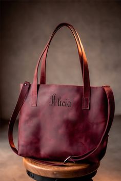 "Leather Tote Bag personalized, Shoulder Bag, Leather Bag, Tote with or without Zipper - Personalized Gift for Her NEW listing with embroidery monogram https://etsy.me/30k91JP Beautiful genuine leather Totes Bag with laser engraving. PERSONALIZE I offer you to make the best gift for your loved ones. You can order any engraving of any complexity. The examples in the attachment are just a small part of what I can show you. Write to me and we can discuss any details of your order. Your family and f Rectangular Soft Leather Satchel As Gift, Rectangular Soft Leather Satchel Gift, Rectangular Soft Leather Satchel For Gift, Everyday Rectangular Burgundy Bag, Brown Satchel For Travel, Burgundy Crossbody Bag As Gift, Burgundy Crossbody Bag For Gift, Leather Satchel As Gift, Large Capacity Satchel Bag As Gift