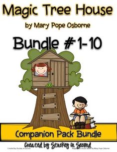 the magic tree house bundle 1 - 10 companion pack for reading in second and third grade