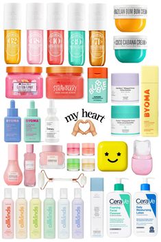 preppy preppy skincare skincare cera ve sol de janeiro drunk elephant sugar scrub bubble all kinds star face glow recipe byoma the ordinary lip mask Preppy Gifts, Basic Skin Care Routine, Makijaż Smokey Eye