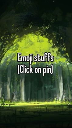 an anime scene with the words emoi stuffs click on pin